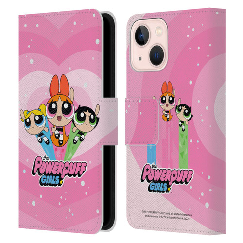 The Powerpuff Girls Graphics Group Leather Book Wallet Case Cover For Apple iPhone 13 Mini