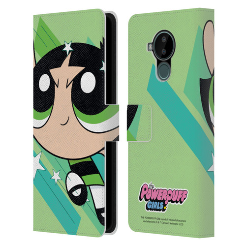 The Powerpuff Girls Graphics Buttercup Leather Book Wallet Case Cover For Nokia C30