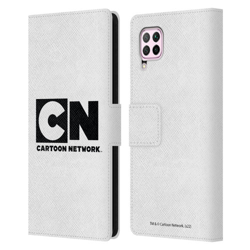 Cartoon Network Logo Plain Leather Book Wallet Case Cover For Huawei Nova 6 SE / P40 Lite