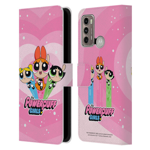 The Powerpuff Girls Graphics Group Leather Book Wallet Case Cover For Motorola Moto G60 / Moto G40 Fusion