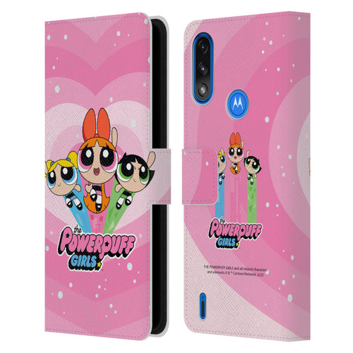 The Powerpuff Girls Graphics Group Leather Book Wallet Case Cover For Motorola Moto E7 Power / Moto E7i Power