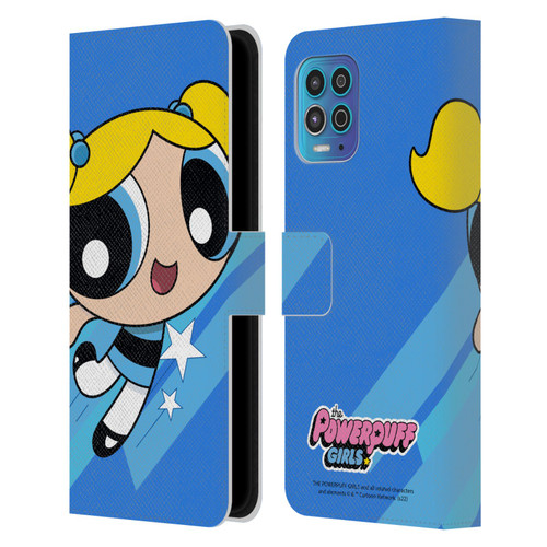 The Powerpuff Girls Graphics Bubbles Leather Book Wallet Case Cover For Motorola Moto G100