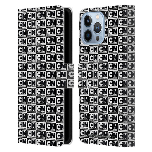 Cartoon Network Logo Pattern Leather Book Wallet Case Cover For Apple iPhone 13 Pro Max