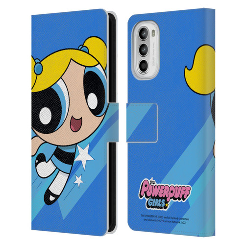 The Powerpuff Girls Graphics Bubbles Leather Book Wallet Case Cover For Motorola Moto G52