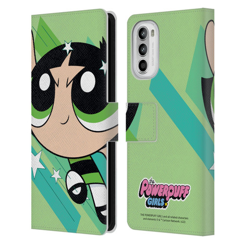 The Powerpuff Girls Graphics Buttercup Leather Book Wallet Case Cover For Motorola Moto G52
