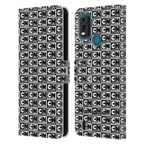 Cartoon Network Logo Pattern Leather Book Wallet Case Cover For Nokia G11 Plus