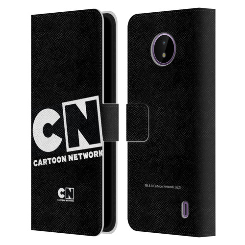 Cartoon Network Logo Oversized Leather Book Wallet Case Cover For Nokia C10 / C20