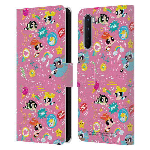 The Powerpuff Girls Graphics Icons Leather Book Wallet Case Cover For OnePlus Nord 5G