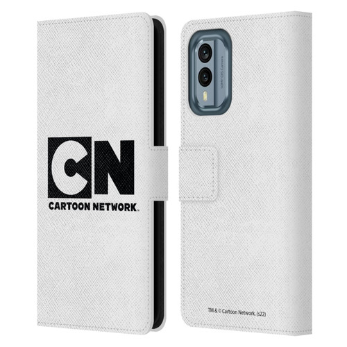 Cartoon Network Logo Plain Leather Book Wallet Case Cover For Nokia X30