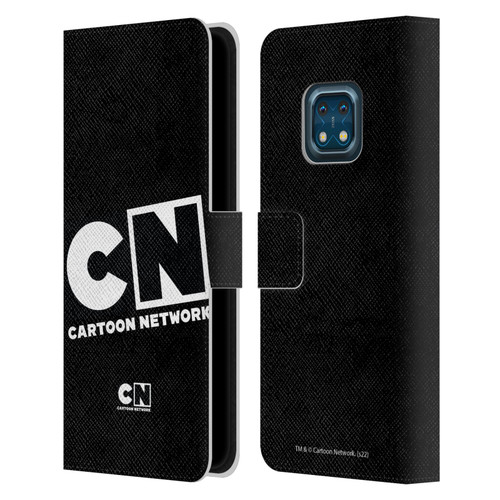 Cartoon Network Logo Oversized Leather Book Wallet Case Cover For Nokia XR20