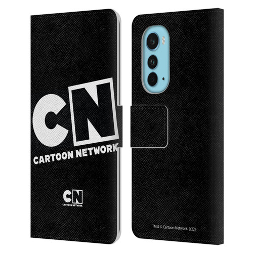 Cartoon Network Logo Oversized Leather Book Wallet Case Cover For Motorola Edge (2022)