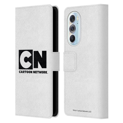 Cartoon Network Logo Plain Leather Book Wallet Case Cover For Motorola Edge X30