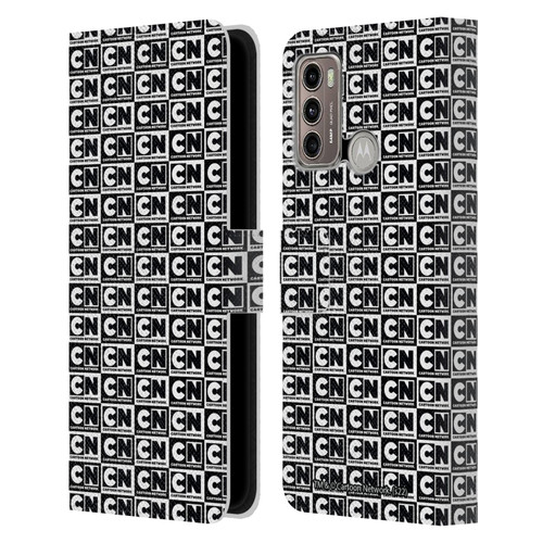 Cartoon Network Logo Pattern Leather Book Wallet Case Cover For Motorola Moto G60 / Moto G40 Fusion