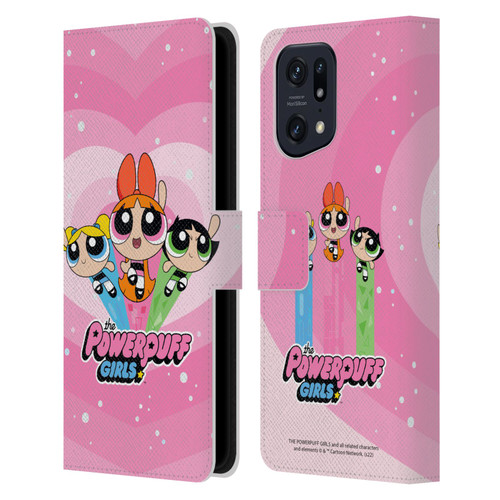 The Powerpuff Girls Graphics Group Leather Book Wallet Case Cover For OPPO Find X5