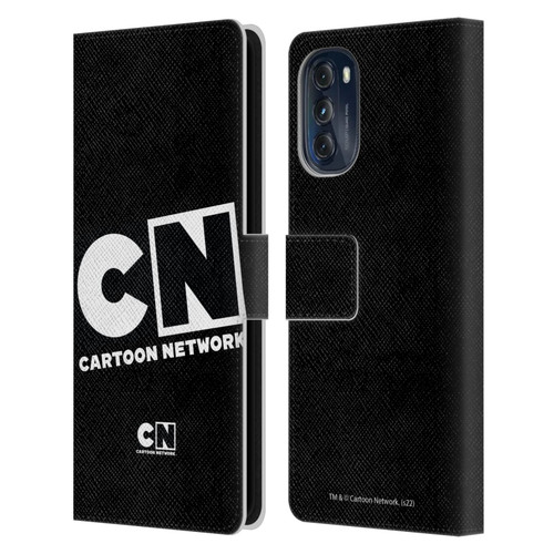 Cartoon Network Logo Oversized Leather Book Wallet Case Cover For Motorola Moto G (2022)