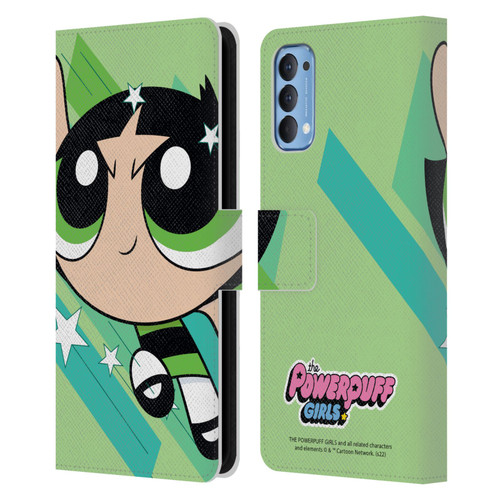 The Powerpuff Girls Graphics Buttercup Leather Book Wallet Case Cover For OPPO Reno 4 5G