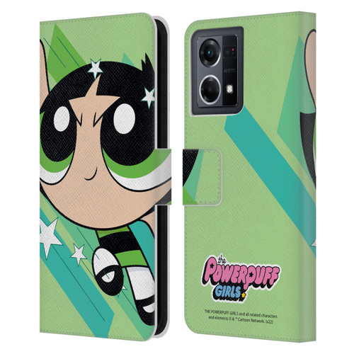The Powerpuff Girls Graphics Buttercup Leather Book Wallet Case Cover For OPPO Reno8 4G