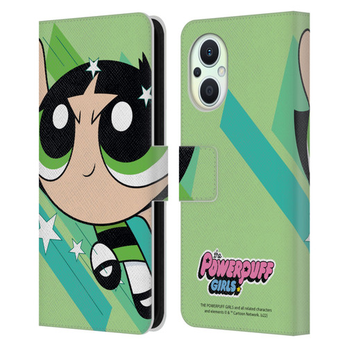The Powerpuff Girls Graphics Buttercup Leather Book Wallet Case Cover For OPPO Reno8 Lite