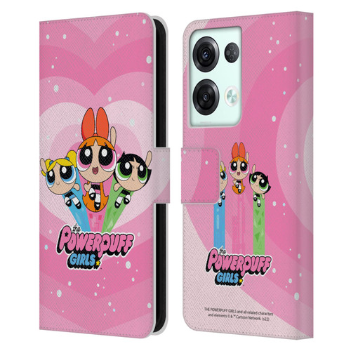 The Powerpuff Girls Graphics Group Leather Book Wallet Case Cover For OPPO Reno8 Pro