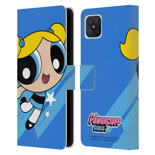 The Powerpuff Girls Graphics Bubbles Leather Book Wallet Case Cover For OPPO Reno4 Z 5G