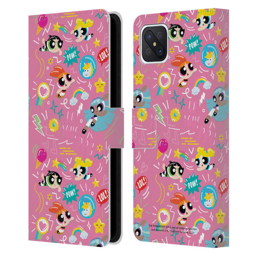 The Powerpuff Girls Graphics Icons Leather Book Wallet Case Cover For OPPO Reno4 Z 5G