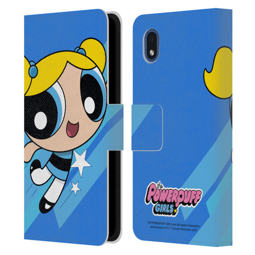 The Powerpuff Girls Graphics Bubbles Leather Book Wallet Case Cover For Samsung Galaxy A01 Core (2020)