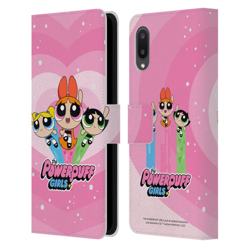 The Powerpuff Girls Graphics Group Leather Book Wallet Case Cover For Samsung Galaxy A02/M02 (2021)