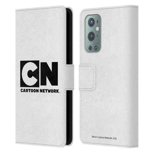 Cartoon Network Logo Plain Leather Book Wallet Case Cover For OnePlus 9