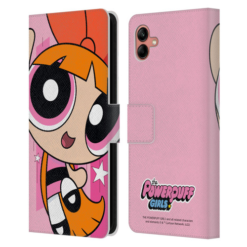 The Powerpuff Girls Graphics Blossom Leather Book Wallet Case Cover For Samsung Galaxy A04 (2022)