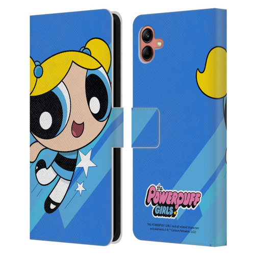 The Powerpuff Girls Graphics Bubbles Leather Book Wallet Case Cover For Samsung Galaxy A04 (2022)