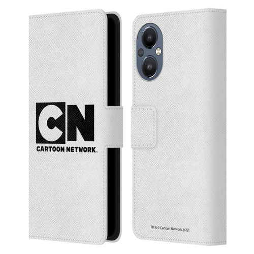 Cartoon Network Logo Plain Leather Book Wallet Case Cover For OnePlus Nord N20 5G
