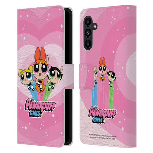 The Powerpuff Girls Graphics Group Leather Book Wallet Case Cover For Samsung Galaxy A13 5G (2021)