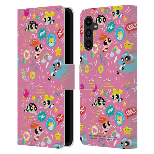 The Powerpuff Girls Graphics Icons Leather Book Wallet Case Cover For Samsung Galaxy A13 5G (2021)