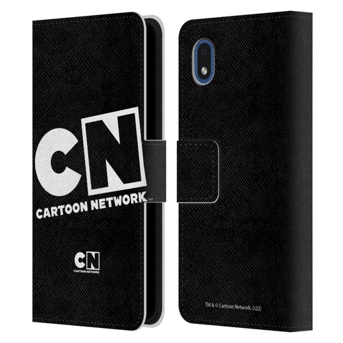 Cartoon Network Logo Oversized Leather Book Wallet Case Cover For Samsung Galaxy A01 Core (2020)
