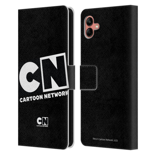 Cartoon Network Logo Oversized Leather Book Wallet Case Cover For Samsung Galaxy A04 (2022)