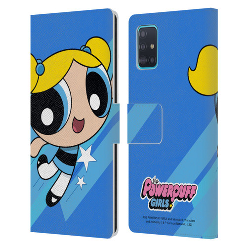 The Powerpuff Girls Graphics Bubbles Leather Book Wallet Case Cover For Samsung Galaxy A51 (2019)