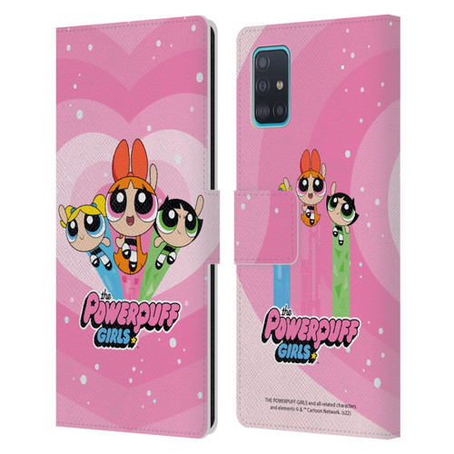 The Powerpuff Girls Graphics Group Leather Book Wallet Case Cover For Samsung Galaxy A51 (2019)