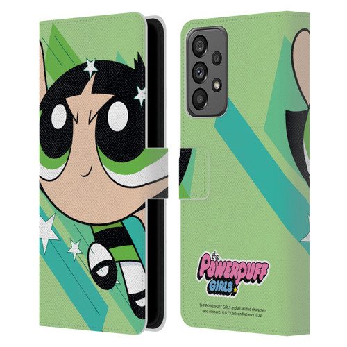 The Powerpuff Girls Graphics Buttercup Leather Book Wallet Case Cover For Samsung Galaxy A73 5G (2022)