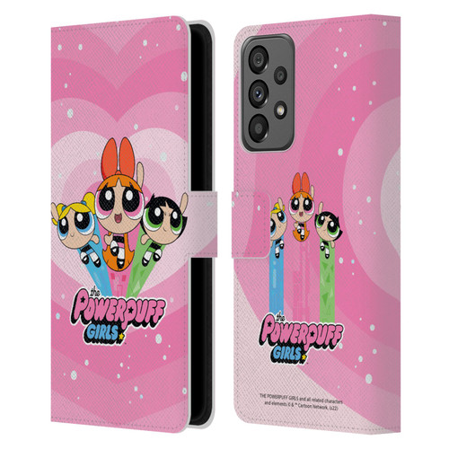 The Powerpuff Girls Graphics Group Leather Book Wallet Case Cover For Samsung Galaxy A73 5G (2022)