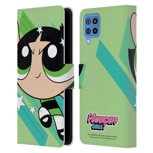 The Powerpuff Girls Graphics Buttercup Leather Book Wallet Case Cover For Samsung Galaxy F22 (2021)