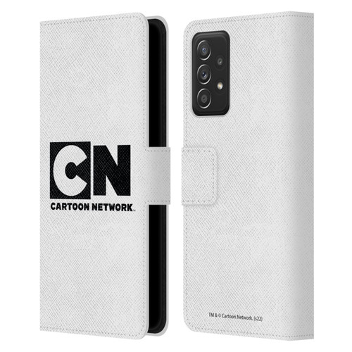 Cartoon Network Logo Plain Leather Book Wallet Case Cover For Samsung Galaxy A53 5G (2022)