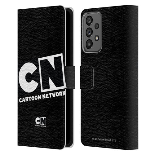 Cartoon Network Logo Oversized Leather Book Wallet Case Cover For Samsung Galaxy A73 5G (2022)