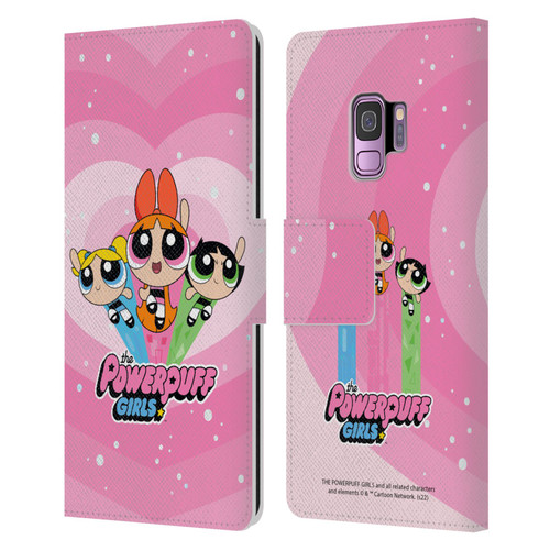 The Powerpuff Girls Graphics Group Leather Book Wallet Case Cover For Samsung Galaxy S9