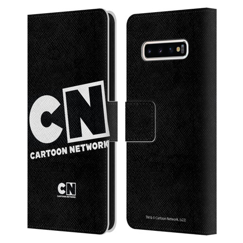 Cartoon Network Logo Oversized Leather Book Wallet Case Cover For Samsung Galaxy S10+ / S10 Plus