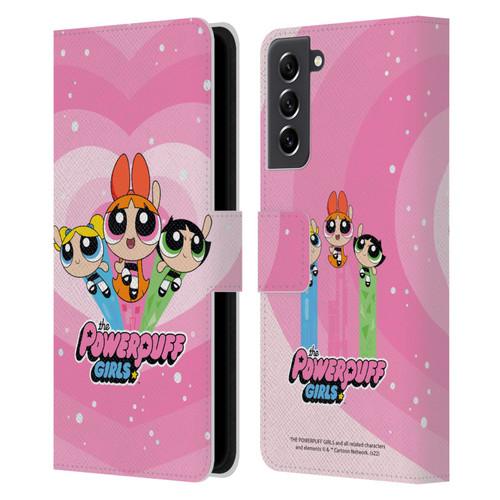 The Powerpuff Girls Graphics Group Leather Book Wallet Case Cover For Samsung Galaxy S21 FE 5G