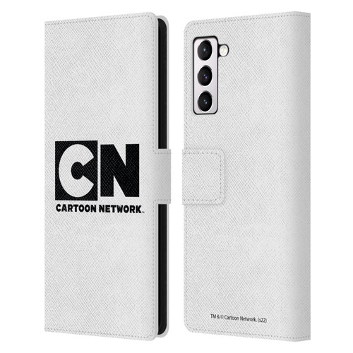 Cartoon Network Logo Plain Leather Book Wallet Case Cover For Samsung Galaxy S21+ 5G