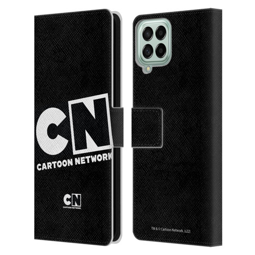 Cartoon Network Logo Oversized Leather Book Wallet Case Cover For Samsung Galaxy M33 (2022)