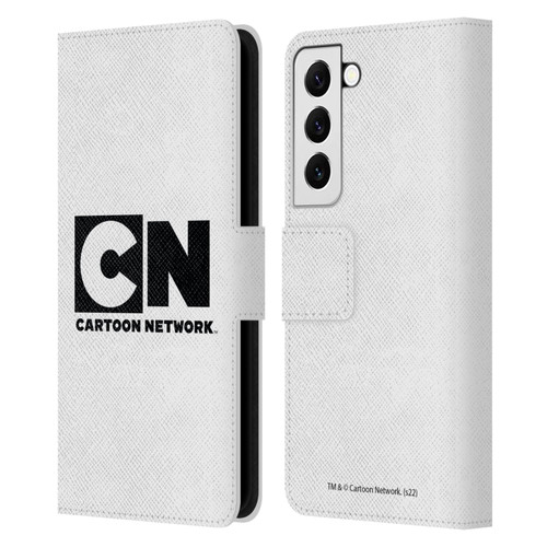 Cartoon Network Logo Plain Leather Book Wallet Case Cover For Samsung Galaxy S22 5G