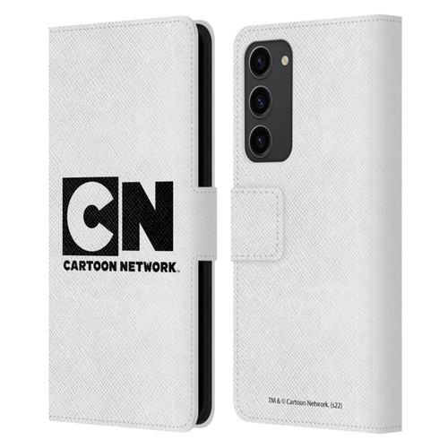 Cartoon Network Logo Plain Leather Book Wallet Case Cover For Samsung Galaxy S23+ 5G
