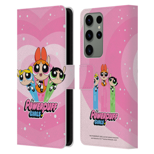 The Powerpuff Girls Graphics Group Leather Book Wallet Case Cover For Samsung Galaxy S23 Ultra 5G